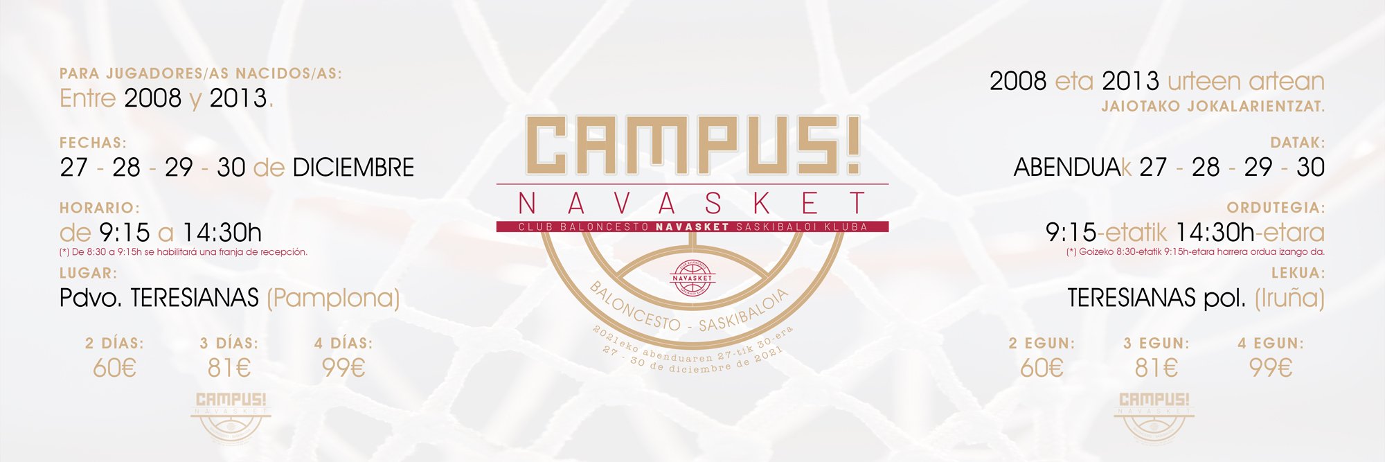 CAMPUS NVT | 'Campus! Navasket', del 27 al 30 de diciembre de 2021