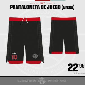 TIENDA | Pantaloneta de juego Navasket (negra)